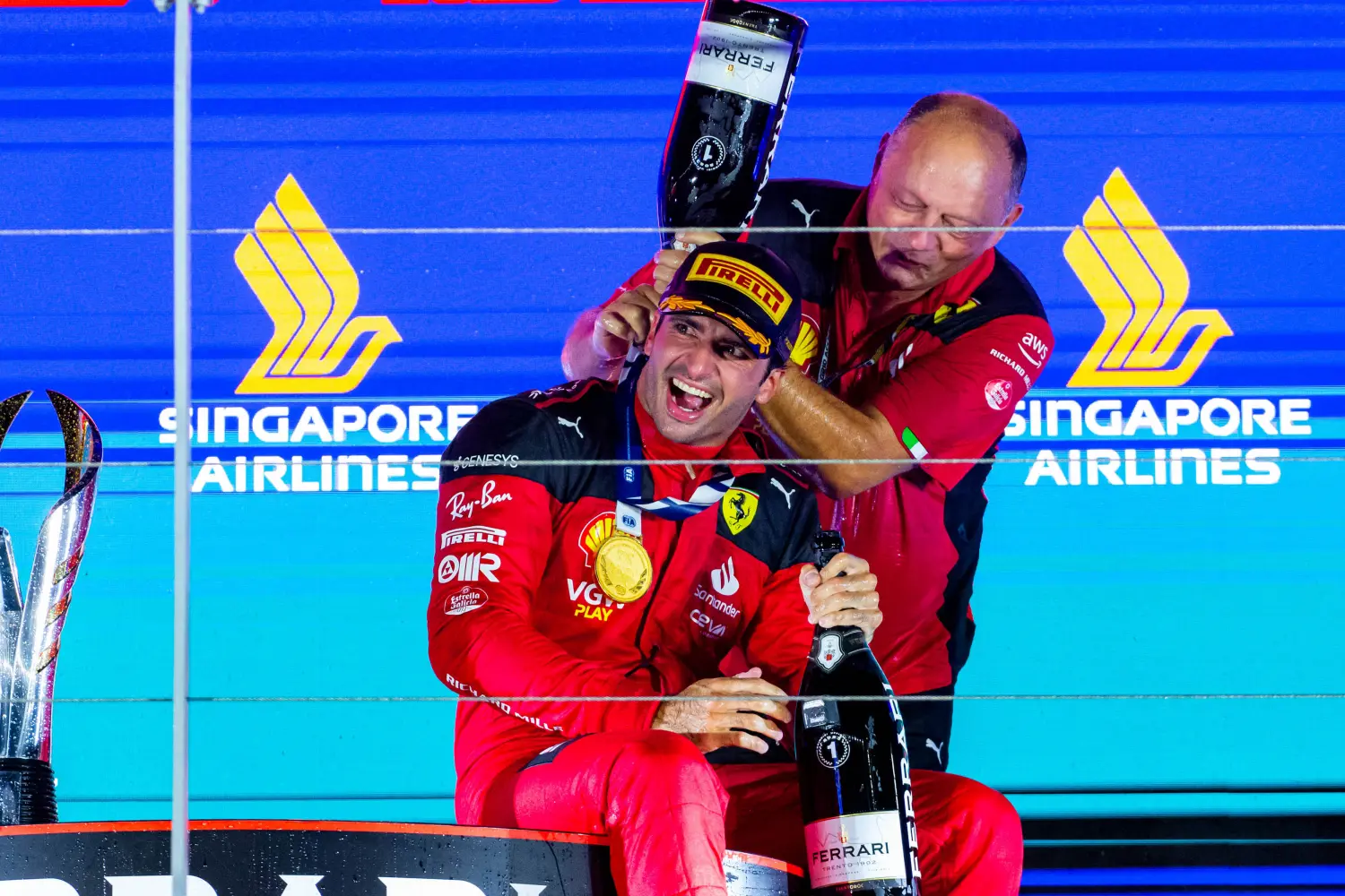 Carlos Sainz i Frederic Vasseur - Scuderia Ferrari / © Scuderia Ferrari