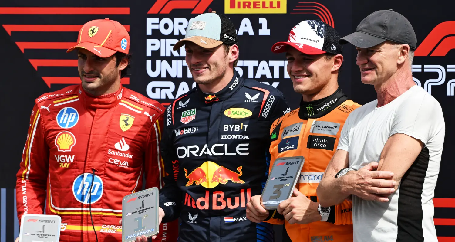 Podium sprintu Grand Prix Stanów Zjednoczonych / © Getty Images / Red Bull Content Pool